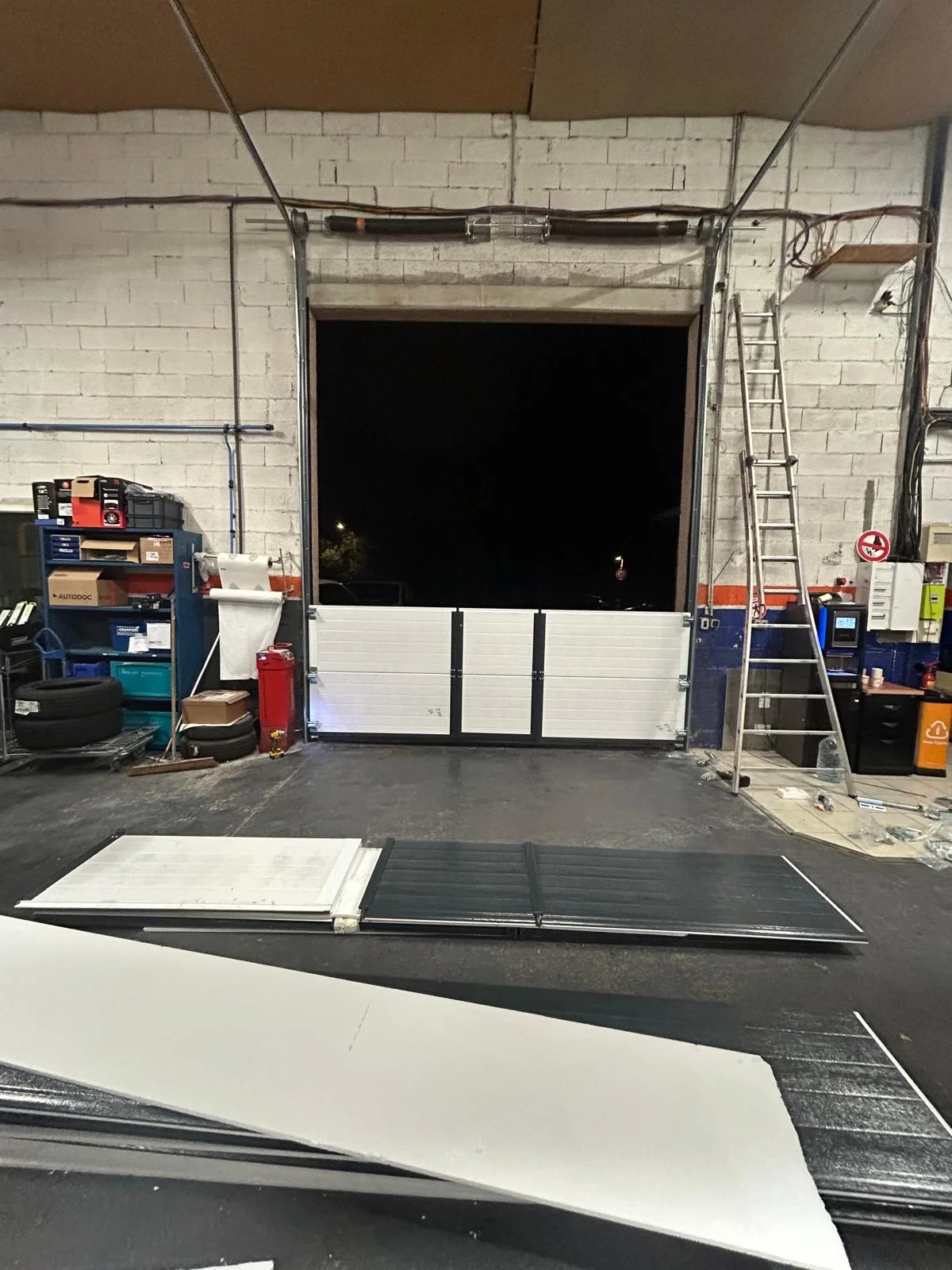 Remplacement de porte existante - porte sectionnelle Paris